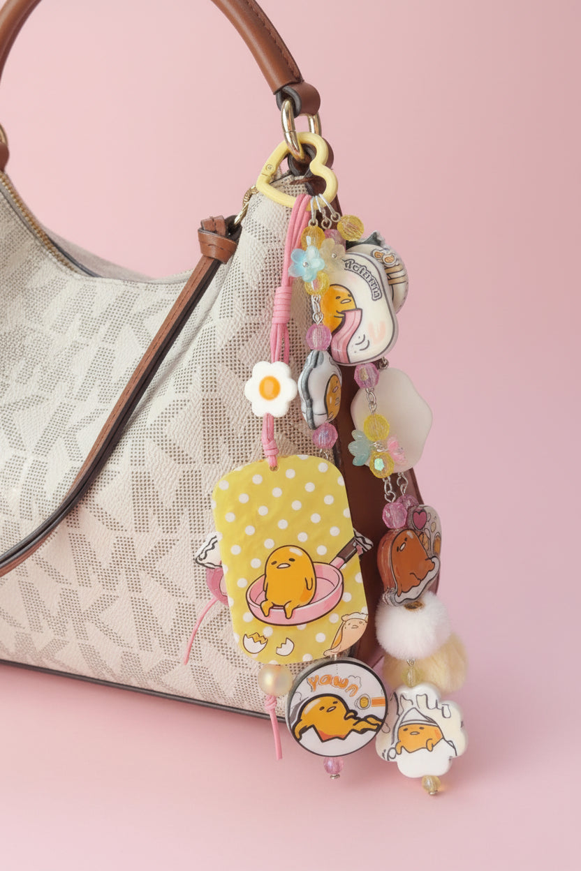 π₯ Gudetama Kawaii Bag Charm π³β¨