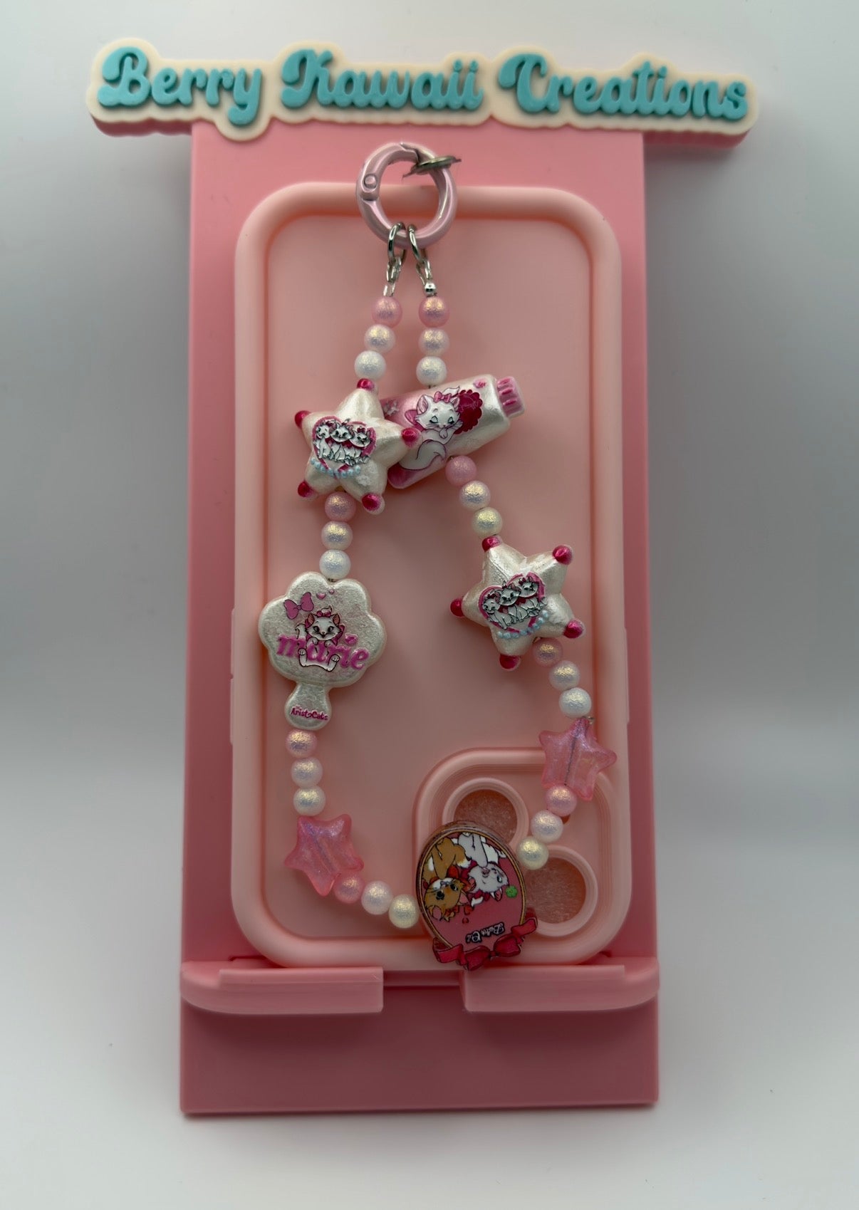 π MARIE CAT 2-IN-1 CHARM KEYCHAIN β BLUSH DREAMS EDITION