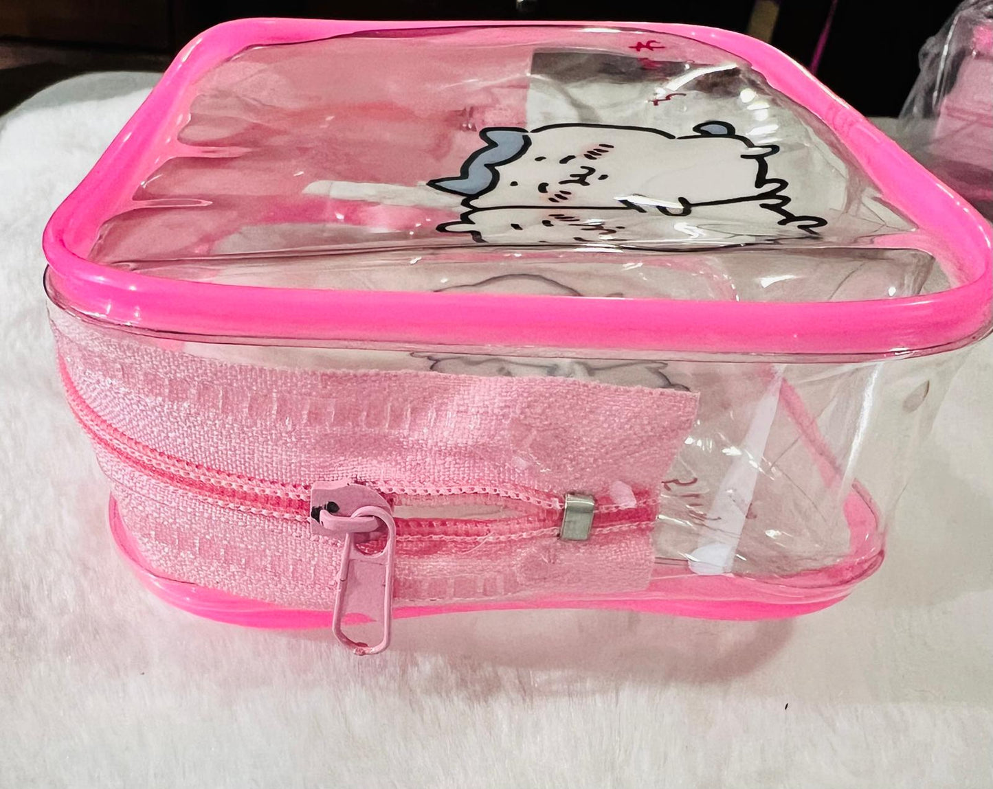 Chikawa Clear Makeup Bag – Cute & Compact!