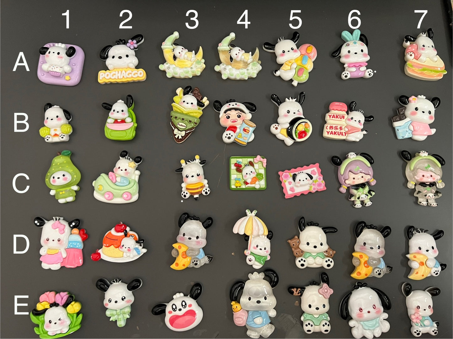 Pochacco Charms for Deco