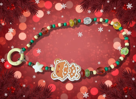 🍬 Gingerbread Popmart Phone Charm – Holiday Edition 🎄✨