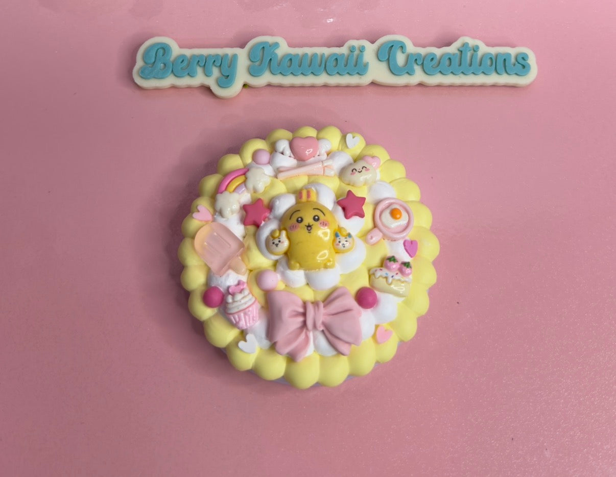 🐰 Usagi Inspired Decoden Compact Double Mirror -Chiikawa Collection