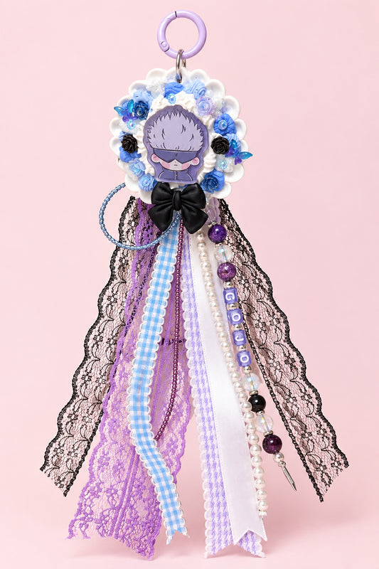 Gojo Decoden Rosette Keychain | JJK Inspired Bag Charm
