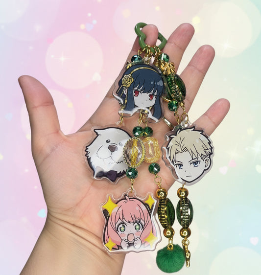 💗 Spy Family Inspired Bag Charm Green💗