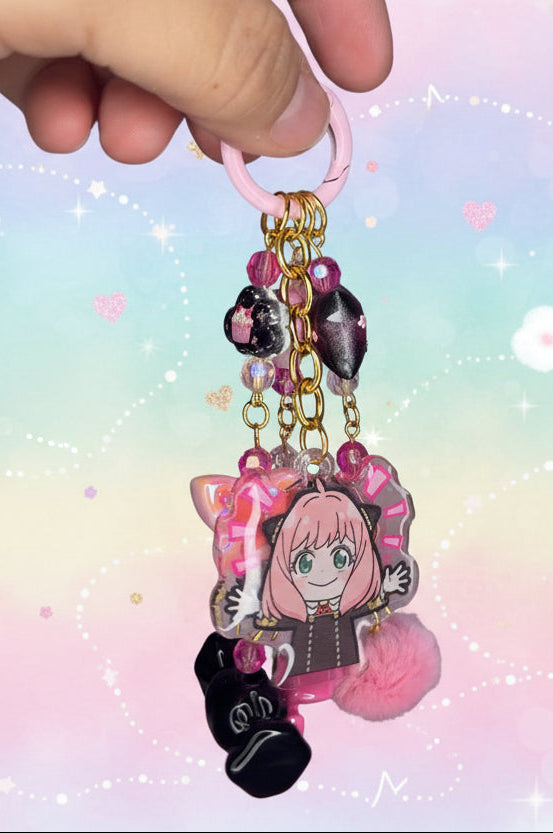 💗 Spy Family Inspired Bag Charm Pink💗