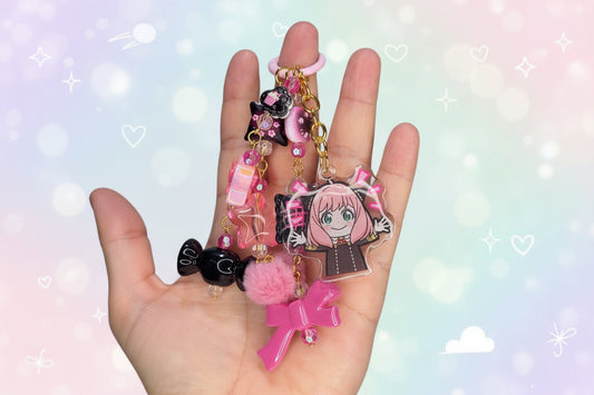 💗 Spy Family Inspired Bag Charm Pink💗