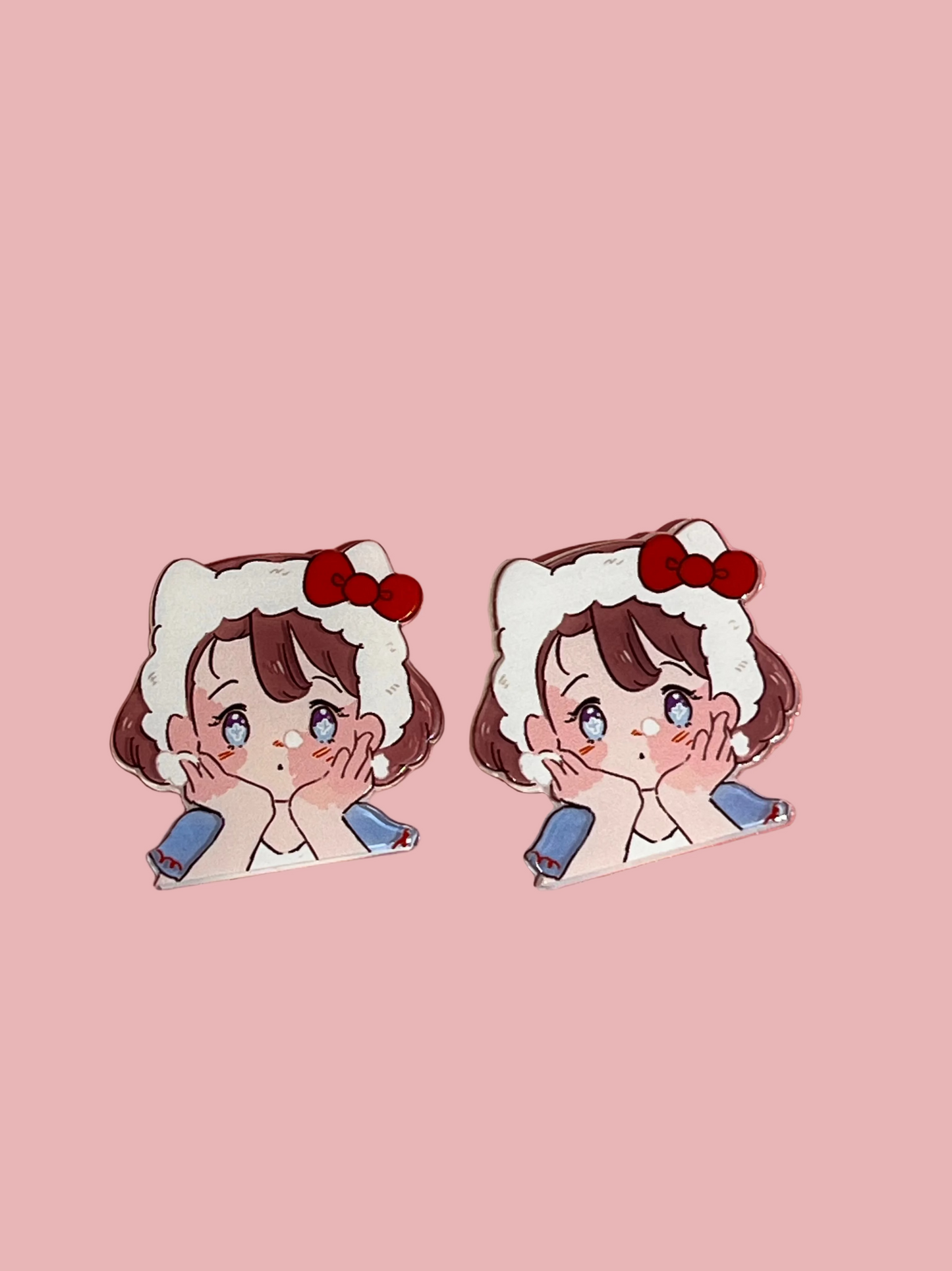 🍓 Berry Kawaii Character Hair Clips | Matching Pair