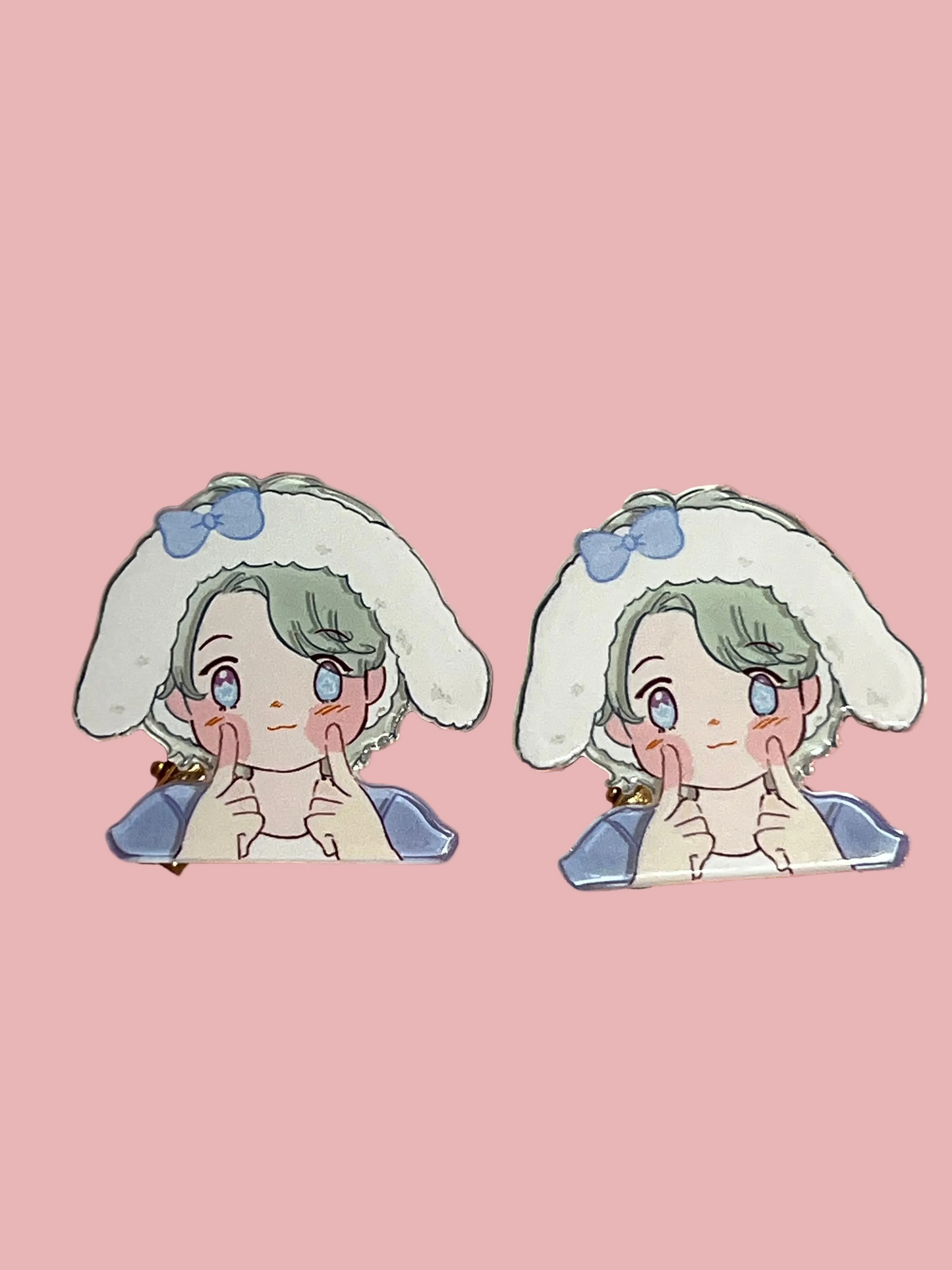 🍓 Berry Kawaii Character Hair Clips | Matching Pair