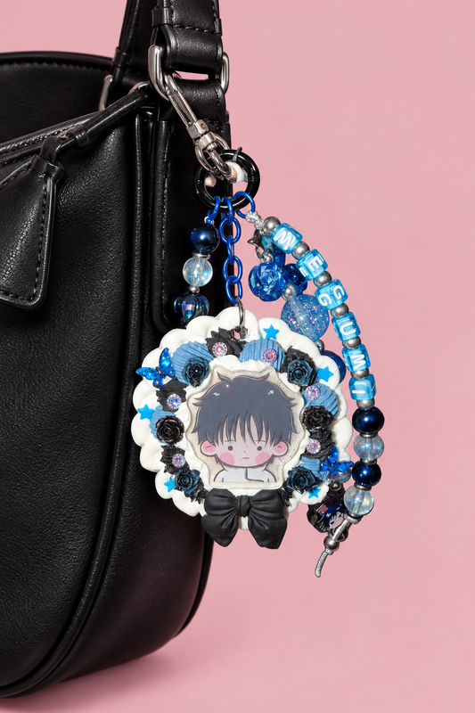Megumi Decoden Rosette Keychain | JJK Inspired Bag Charm