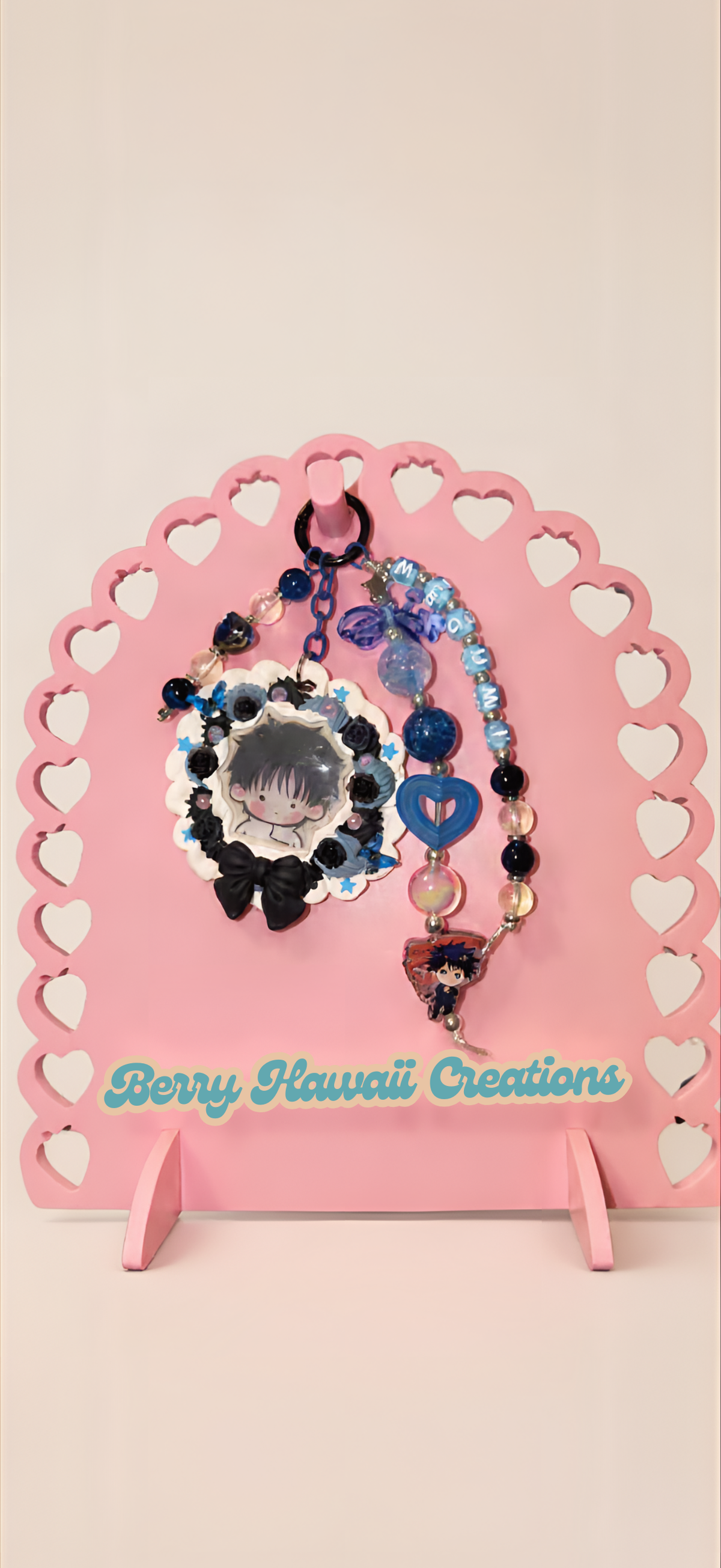 Megumi Decoden Rosette Keychain | JJK Inspired Bag Charm