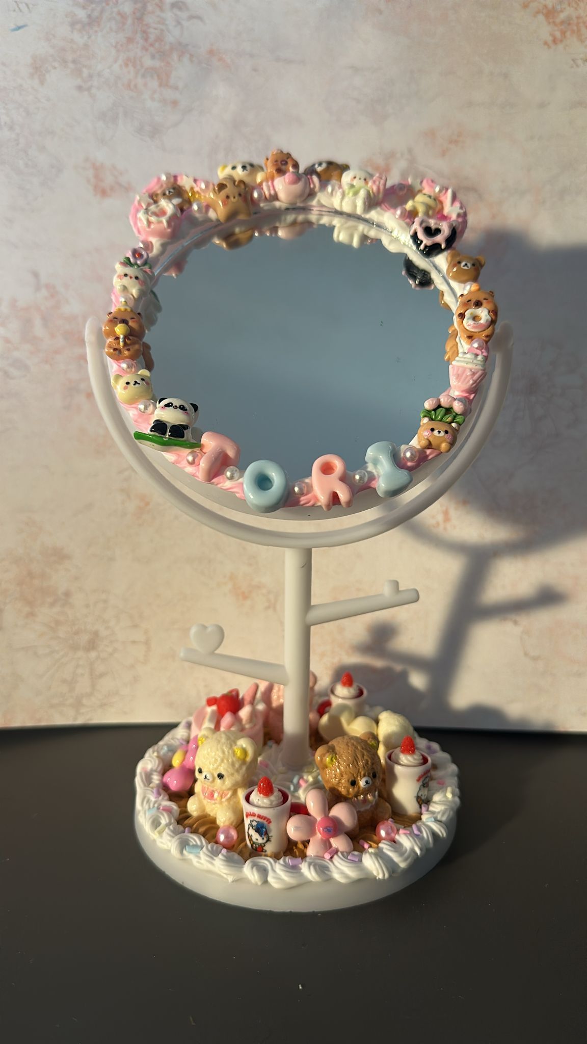 Kawaii Decoden Mirror ✨🍓🐻